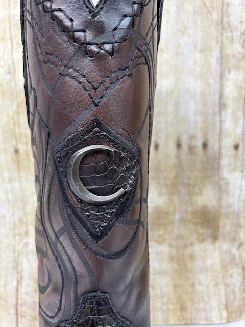 Cuadra - CU376 Chocolate Brown Caiman - Image 4