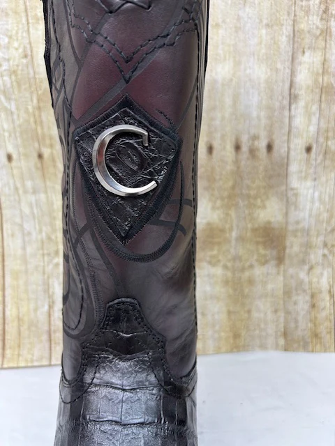 Cuadra - CU845 Black Cherry Caiman - Image 4