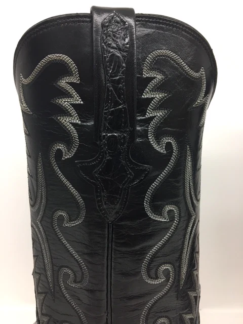 Lucchese - E2147.X13 Black Ultra Belly Caiman - Image 4