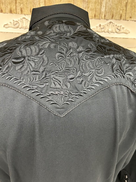 Scully - P-634Jet Floral Tooled - Image 2